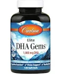 Elite DHA Gems - Carlson 120 Softgels