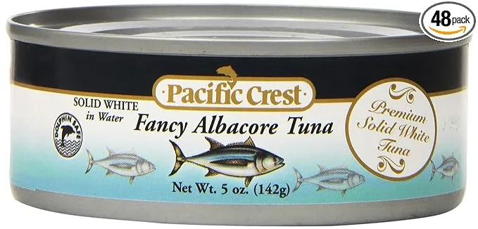 Pacific Crest Solid White Albacore Tuna, 5-Ounce Can (Pack of 48)