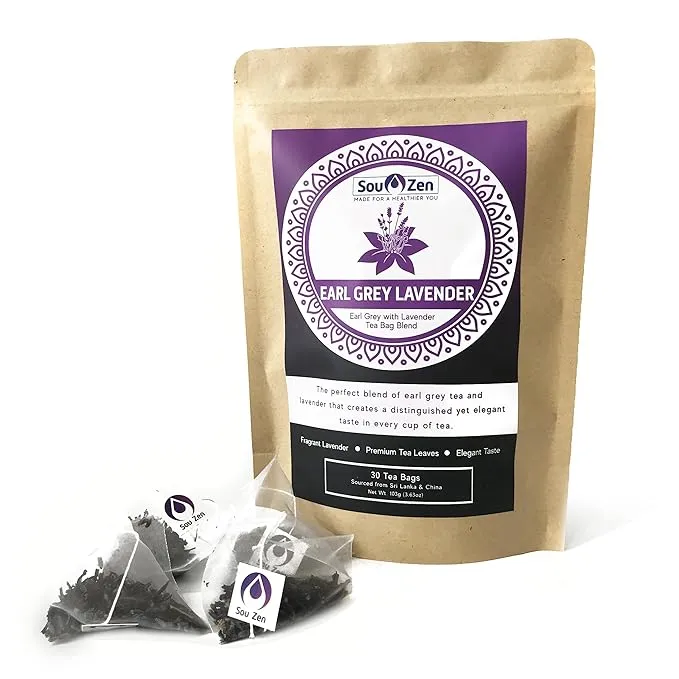 Gardenika Earl Grey Lavender Loose Black Tea  Organic  Kosher - 4 oz (114g)