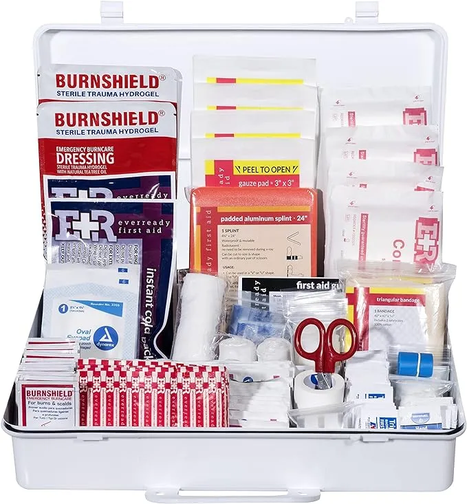 Ever Ready First Aid Basic Ansi First Aid Kit, Class B, Plastic case 40 Person