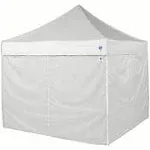 E-Z UP 10' Duralon Canopy Sidewall, Set of 4, Fits 10' x 10' Straight Leg Canopy, Quick Attachment Straps, White