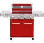 Monument Stainless Steel 4 Liquid Propane Gas Grill with 1 Side Burner 35633