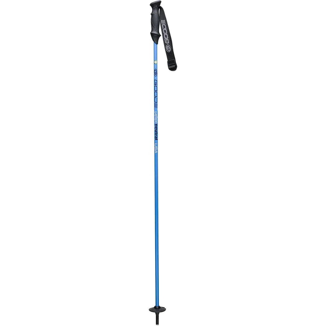 Goode Carbon Neutral Ski Pole - Skiing 120cm/48in / Sea Blue