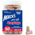 Macks Ultra Soft Foam Earplugs, 30 Pair - 32db Highest Nrr, Comfortable Ear Plugs For Sleeping, Snoring, Travel, Concerts, Studying, Loud Noise, Work