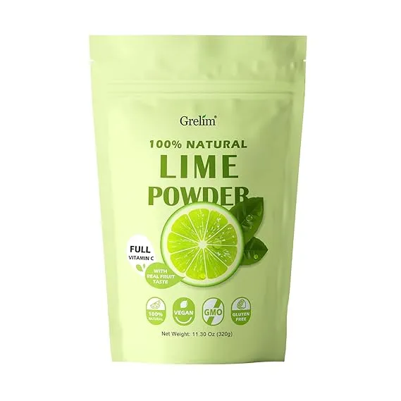 Grelim Lime Powder 11.30 Oz, Freeze Dried Lime Juice Powder, Filler Free, Gluten-Free, Fresh Squeezed Limeade Great for Beverages, Smoothies 320g