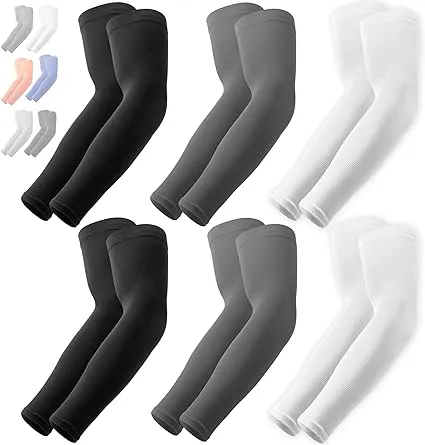 OutdoorEssentials UV Sun Protection Arm Sleeves - Cooling Compression Arm Sleeve - Sports & UV Arm Sleeves for Men & Women