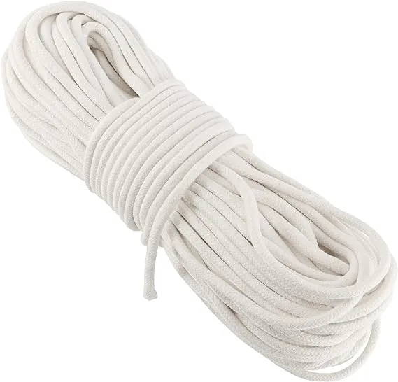 328 Feet #8 Sash Cord 1/4 Inch Cotton Sash Cord White Sash Cord for Window Cl...