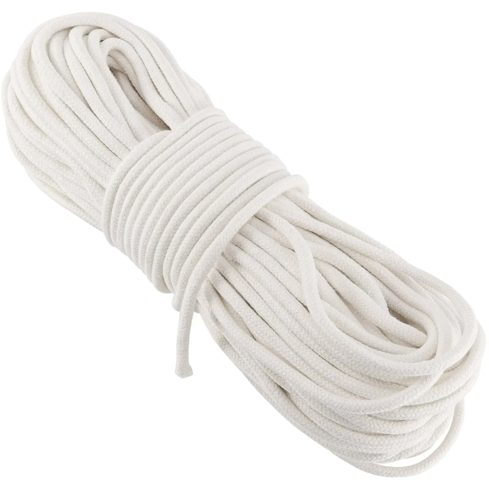 FUNSUEI 328 Feet 8 Sash Cord 14 inch Cotton Sash Cord White Sash Cord