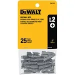 DeWALT DW2125 #2 Phillips x 1" screwdriver bit  (25 pack)