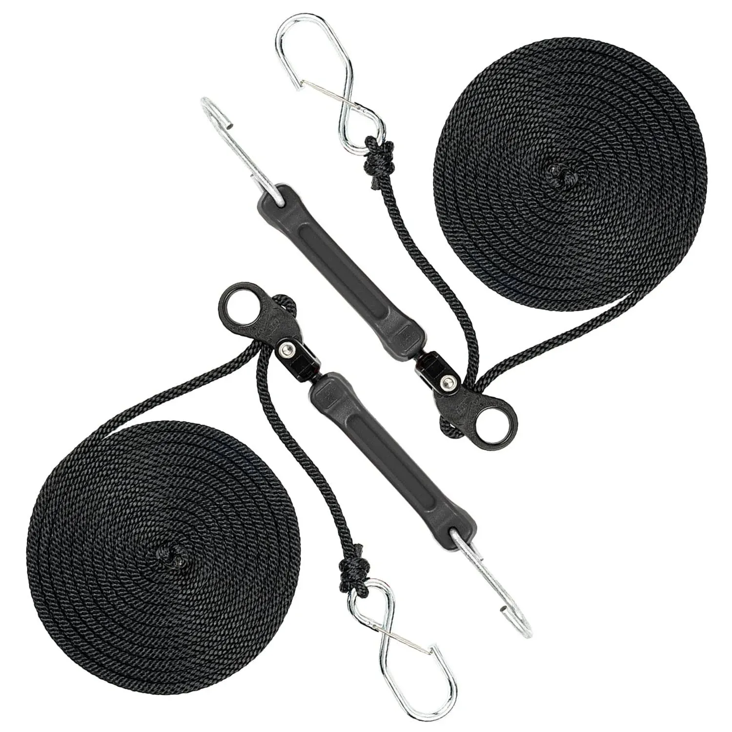 "The PTD, 12' Constant Tension Rope Lock Tie Down, Black, 2-Count"