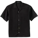 Port Authority Men's Black Easy Care Camp Shirt