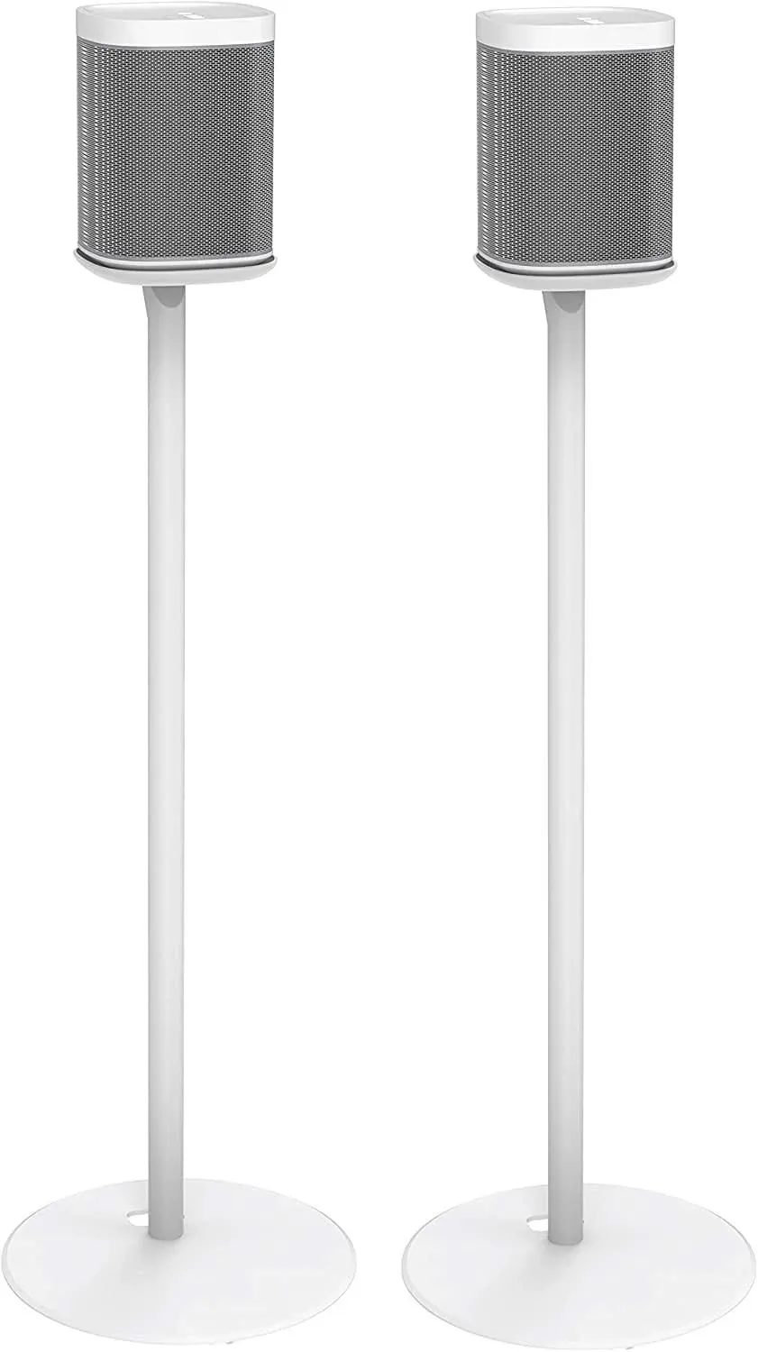 Ynvision Floor Stand for Sonos One, One SL, and Play:1 Speaker | 2 Pack | YN-ONE Pair (White)