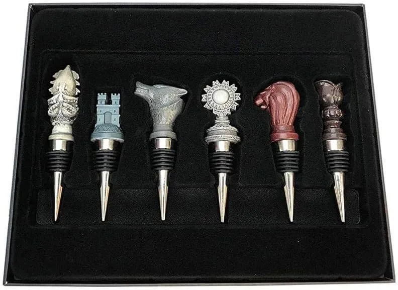 Factory Entertainment Game of Thrones House Sigil Wine Stopper Set of 6