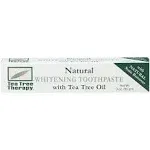 Tea Tree Therapy Toothpaste, Whitening, with Tea Tree Oil - 3 oz