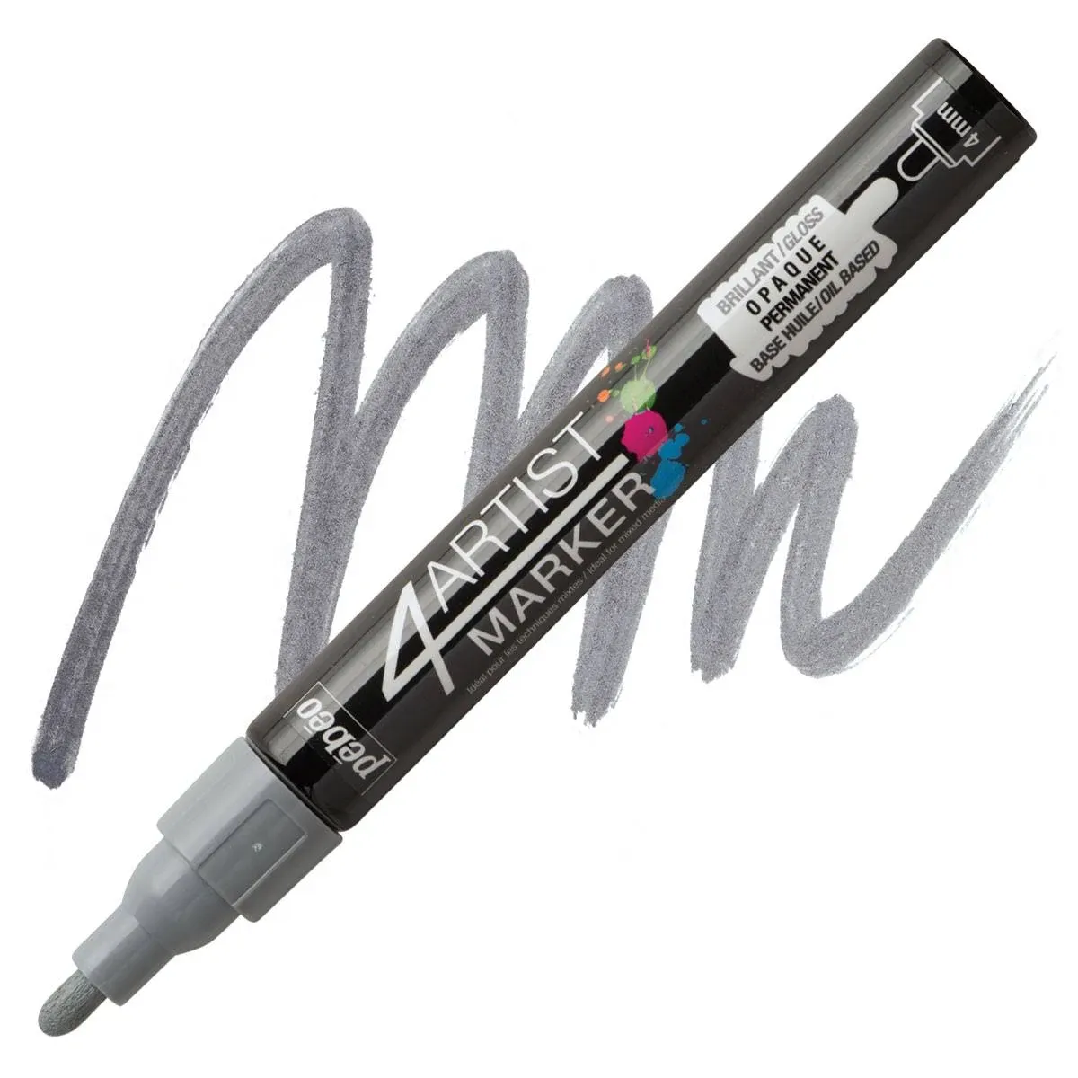 Pebeo 4Artist Marker - Grey, 4 mm