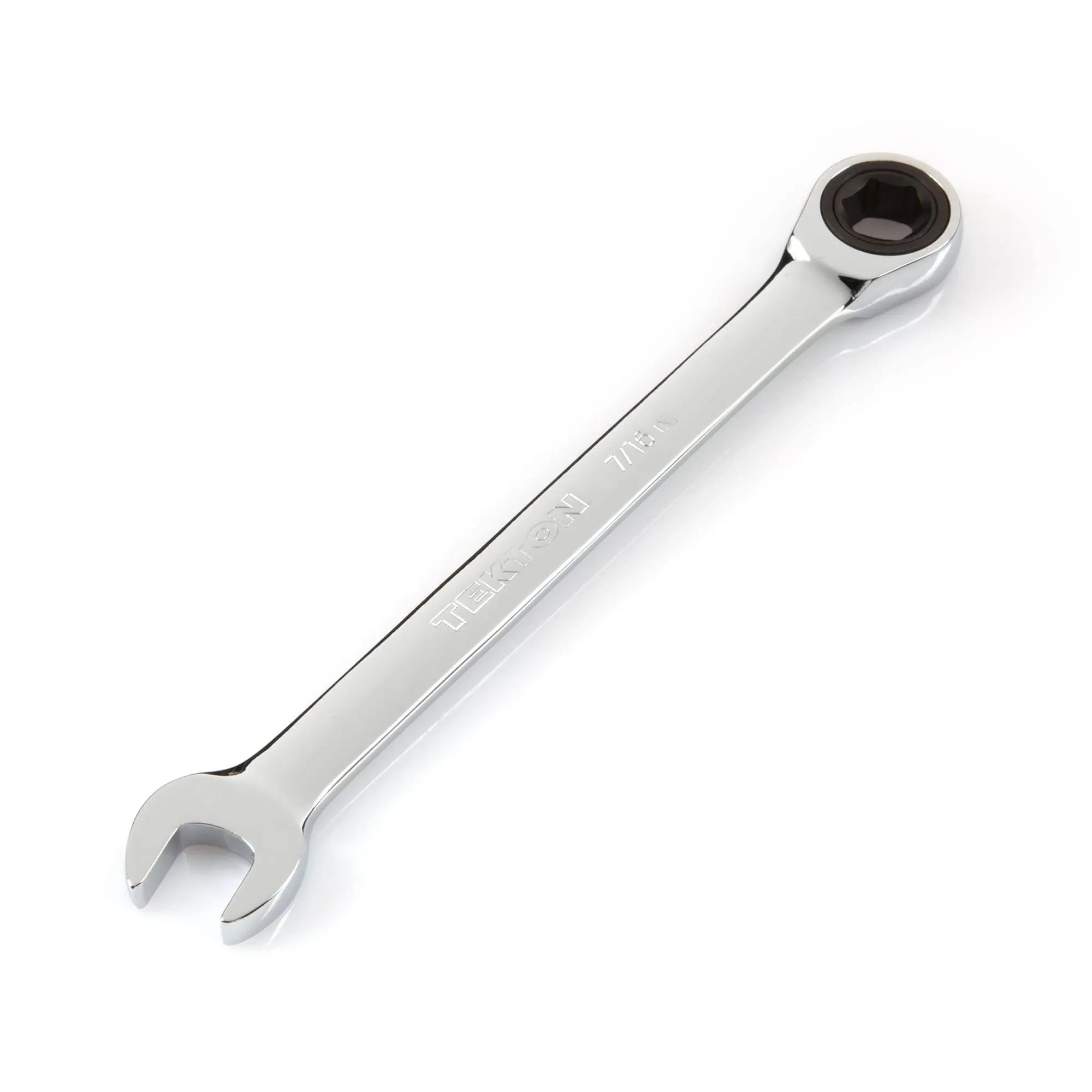 TEKTON 7/16 Inch Ratcheting Combination Wrench | WRN53009