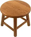 CONSDAN Kids Stool, Handcrafted Solid Wood Stool, USA Grown Oak, 9