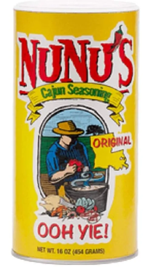 NuNu's Original All Purpose Cajun Seasoning, 16 Ounce Large Shaker