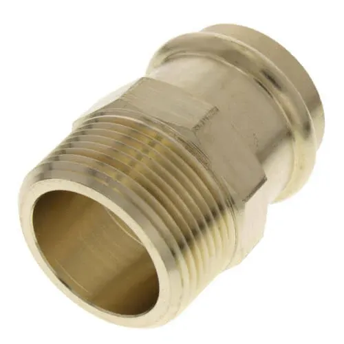 VIEGA 79245 Propress Zero Lead Bronze Adapter with Male 1" x 1" P x Male NPT (2-Pack)