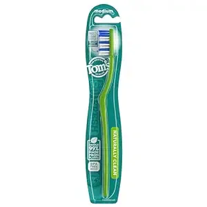 Tom's of Maine Naturally Clean Toothbrush, Medium, 6-Pack