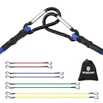 WORKPRO Bungee Cords w/Aluminum Alloy Hook 8Pack Assorted Size 18&#034; 24&#034; 48&#034; 60&#034;