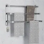 Towel Bars Freely Retractable 17-31 Inches Bathroom Towel Rack with Hooks,SUS...