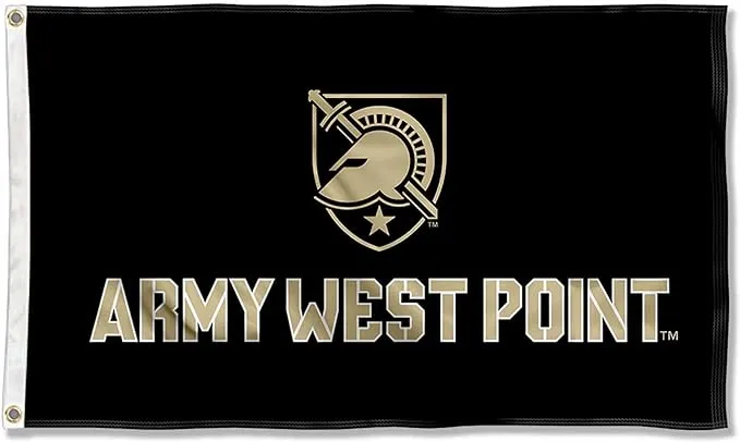 Army Black Knights Athena Shield Flag Large 3x5