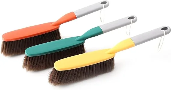 Hand Broom Brush Soft Bristle Cleaning Brush for Counter Dusting Bed Brush with 