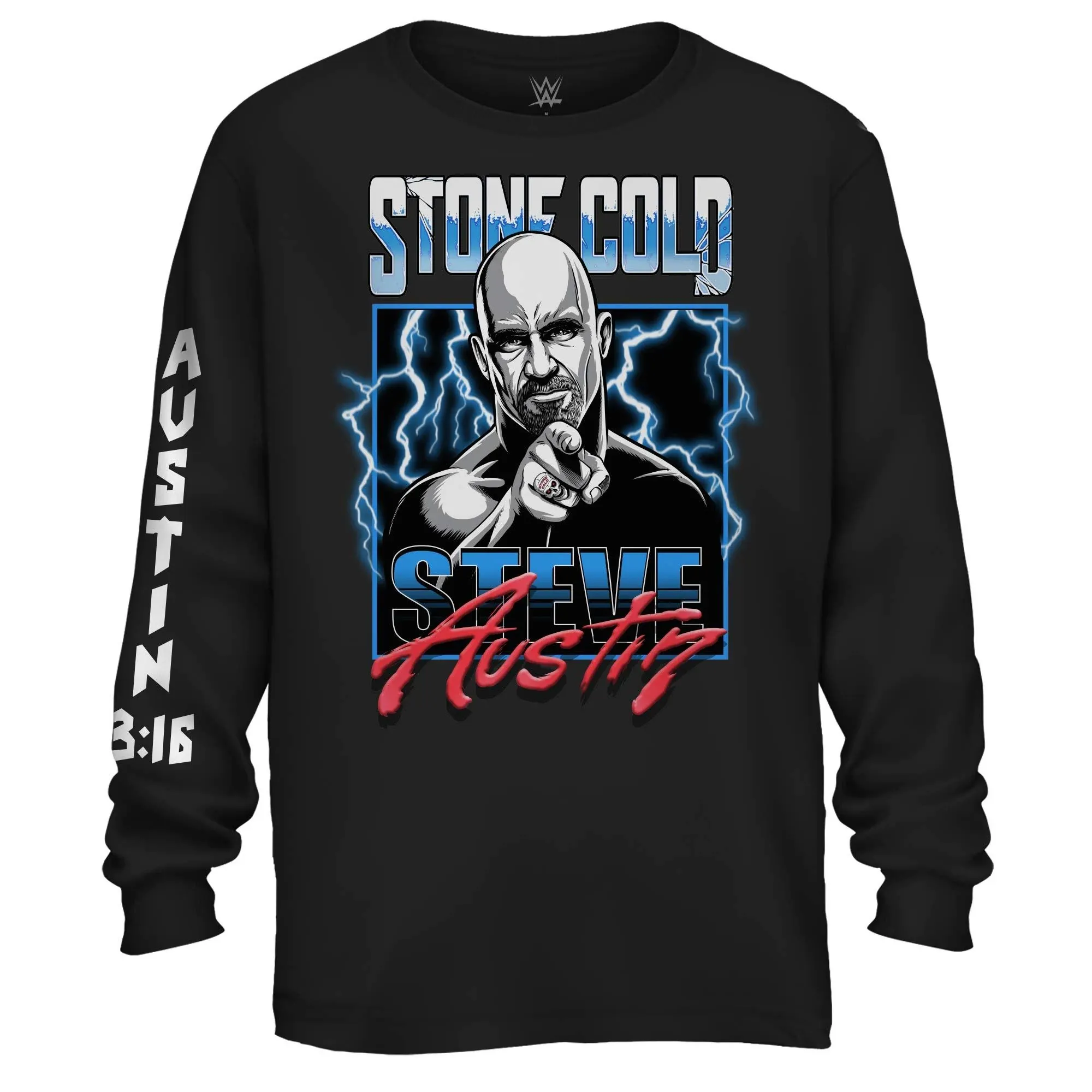 WWE Mens Stone Cold Shirt - Stone Cold Steve Austin - World Wrestling Champion T-Shirt