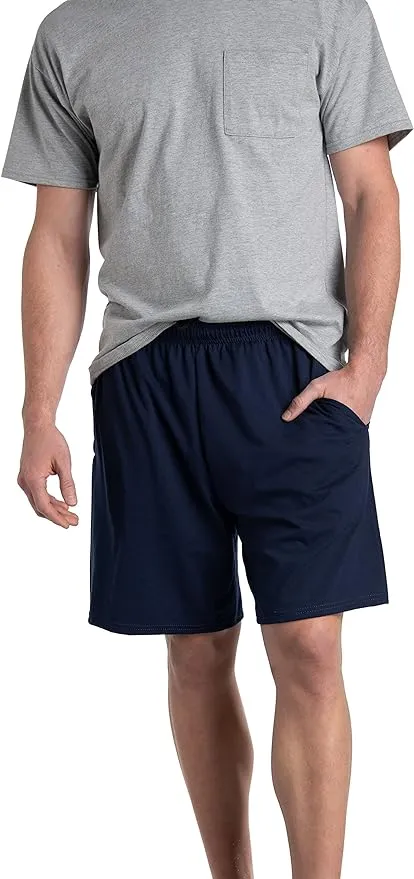 Fruit of the Loom Men's Eversoft Cotton Shorts with Pockets