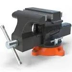 VEVOR Bench Vise 360 Swivel Locking Base Ductile Iron