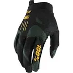 100% iTrack Gloves Medium Sentinel Black