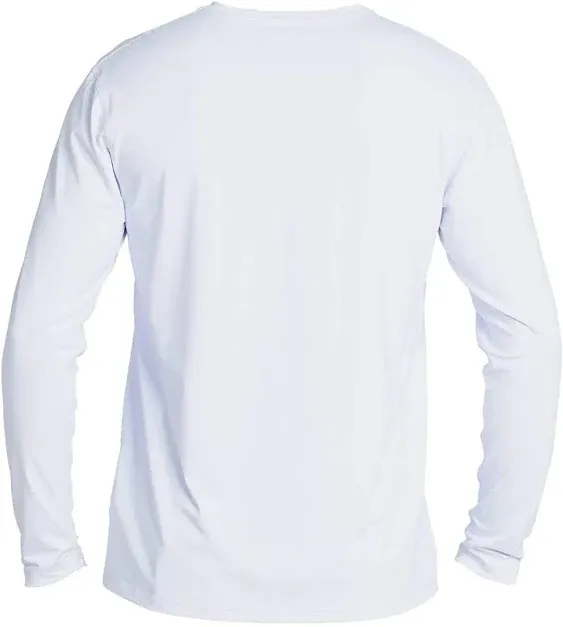 Quick Silver white blk long sleeveUV protecting 50+ moisture wicking shirt XXXLT