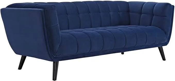 Modway Bestow Velvet Sofa - Navy