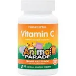 Nature's Plus Source of Life Animal Parade Sugar-Free Vitamin C Orange Juice Flavor - 90 - Chewable