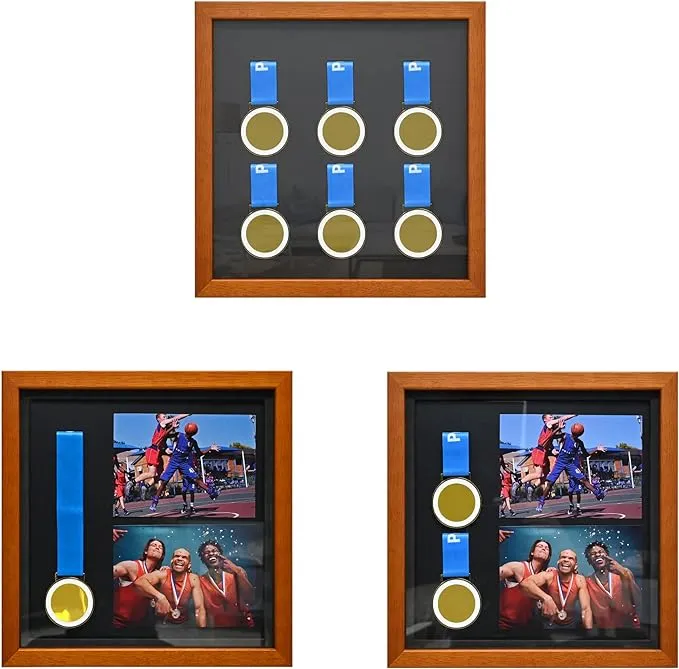 6 Medals Shadow Box Display Case