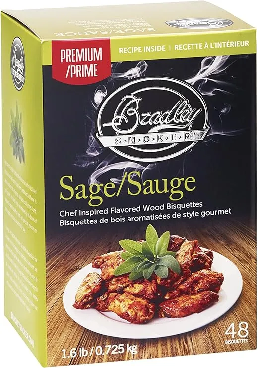 Bradley Bradley Smoker Premium Sage Wood Bisquettes 48Pk