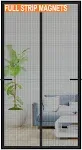 Heavy Duty Magnetic Screen Door,Reinforce<wbr/>d Fit Doors to 36x80Inch, Black 