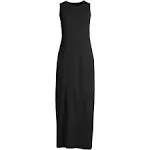 Lands' End Women's Cotton Jersey Sleeveless Swim Cover-up Maxi Dress