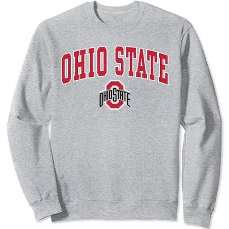 Ohio State Buckeyes Mens Arch Logo Officially Licensed Gray Sweatshirt