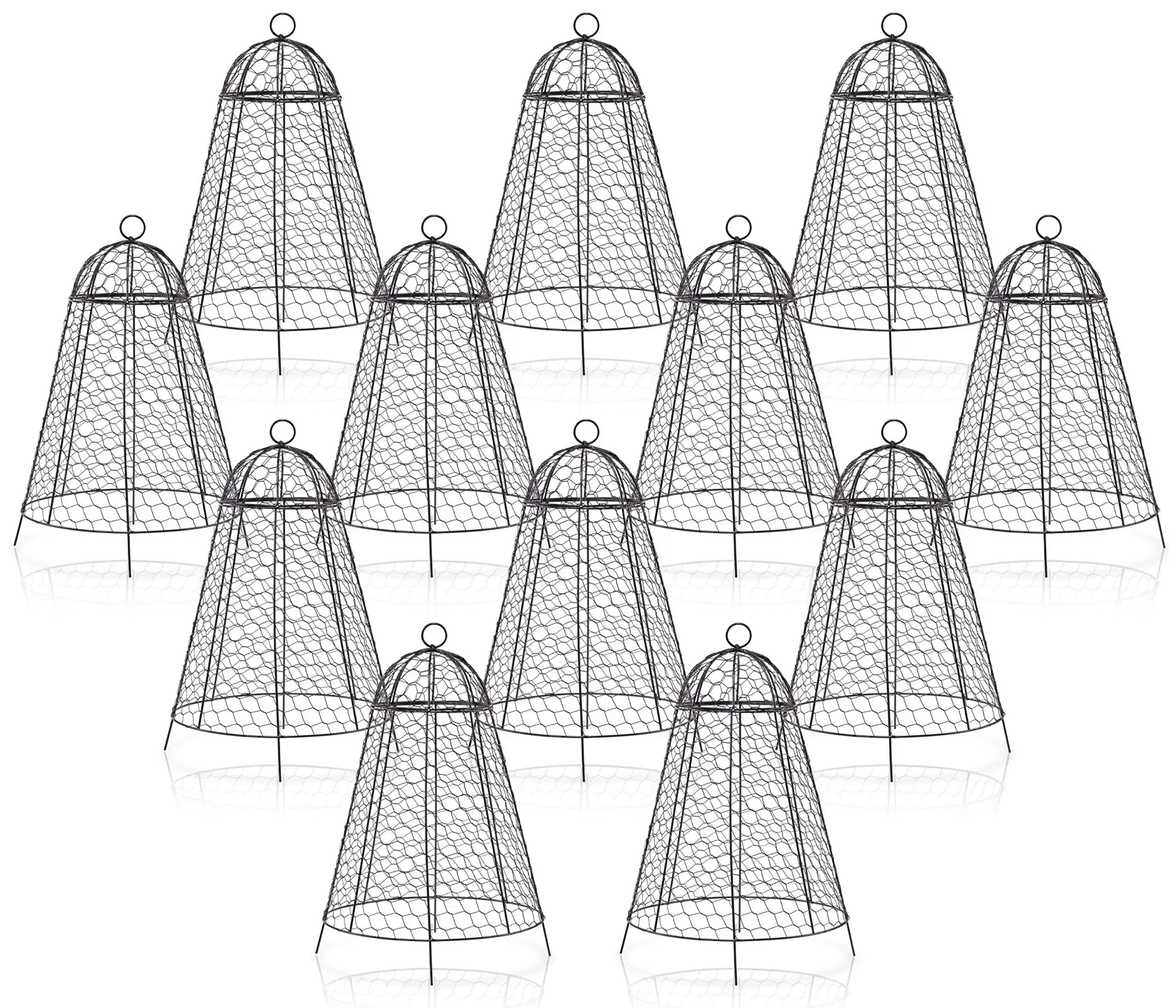 Garden Cloches for Plants Set of 12 Chicken Wire Cloche 20&#034;H x 12&#034;D