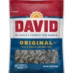 DAVID SEEDS Roasted and Salted Original Jumbo Sunflower Seeds 5.25 Oz 12 Pack