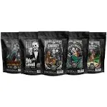 Bones Coffee Company New Flavors! Favorite Flavors Sample Pack | 4 oz Pack of 5 Assorted Ground Coffee Beans (Ground)