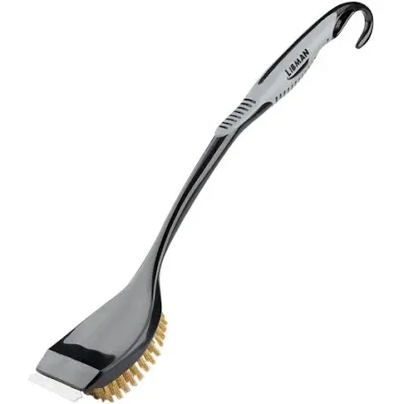 Libman Long Handle BBQ Brush, Black