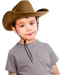 Forum Novelties Child&#x27;s Suede Cowboy Hat, Brown