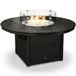 POLYWOOD® Round 48" Fire Pit Table (Mahogany)