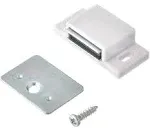 MPJ Shutter Hardware 50631-R 15lb Single Magnetic Catch White/zinc Retail Pack (10)