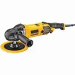 DEWALT Buffer Polisher, 7”-9”, 12 amp, Variable Speed Dial 0-3,500 RPM’s, Corded (DWP849X) Yellow