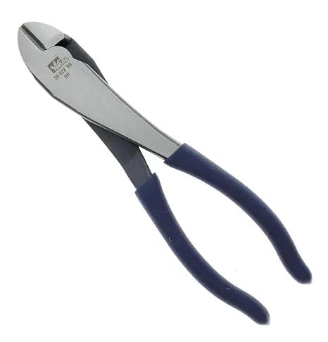 IDEAL Electrical 35-028 Diagonal-Cutting Plier - 8 in., Pliers with Knife-to-Knife Blades, Dipped Grip Handles