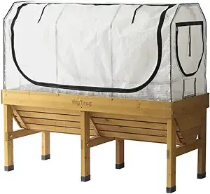 VegTrug Medium Greenhouse Frame & Multi Cover Set, White